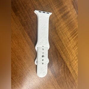 New Apple Watch Band White Etched Flowers 38-40/41mm